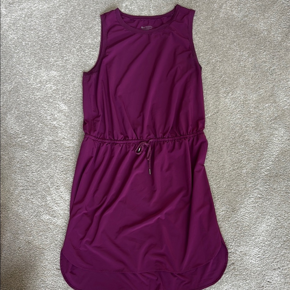 Athleta Pink and Purple Sleeveless Mini Sundress